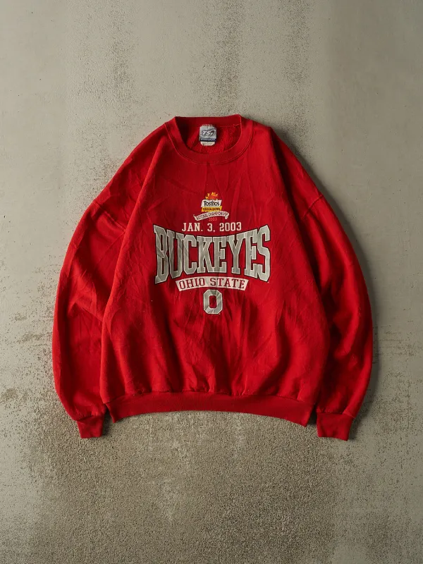 Vintage 03' Red Ohio State Buckeyes Fiesta Bowl Crewneck (XL/XXL) sold by Rebalance Vintage