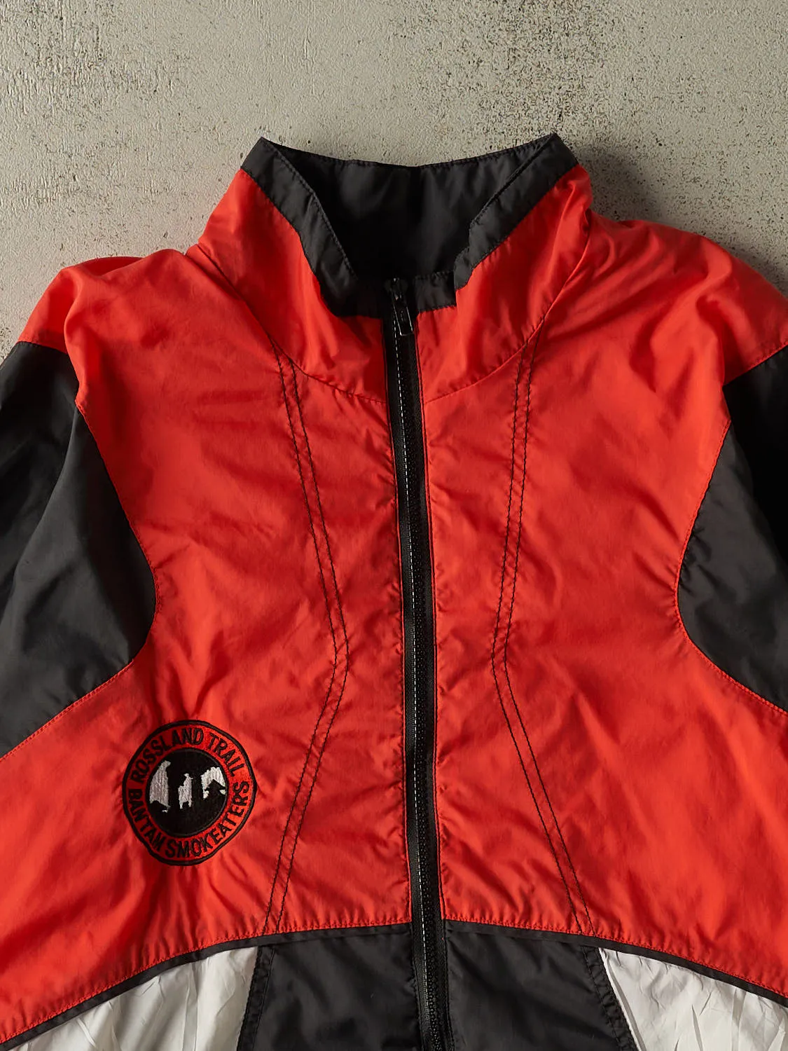 Vintage 90s Red, Black & White Nike Rossland Trail Windbreaker Jacket (XL/XXL) sold by Rebalance Vintage product image thumbnail 3