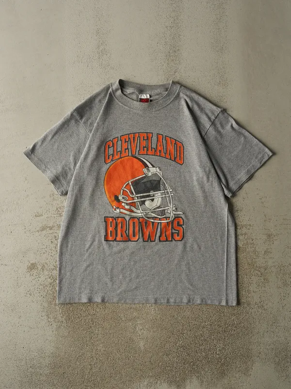 Vintage 90s Grey Cleveland Browns Perforated Tee (XL/XXL) made by Rebalance Vintage