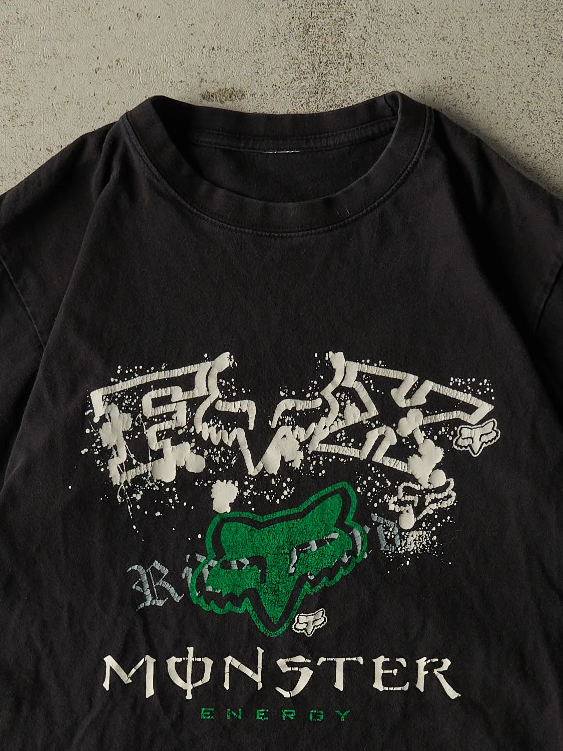 Vintage Y2K Black Fox Racing x Monster Energy Tee (M) sold by Rebalance Vintage product image thumbnail 2
