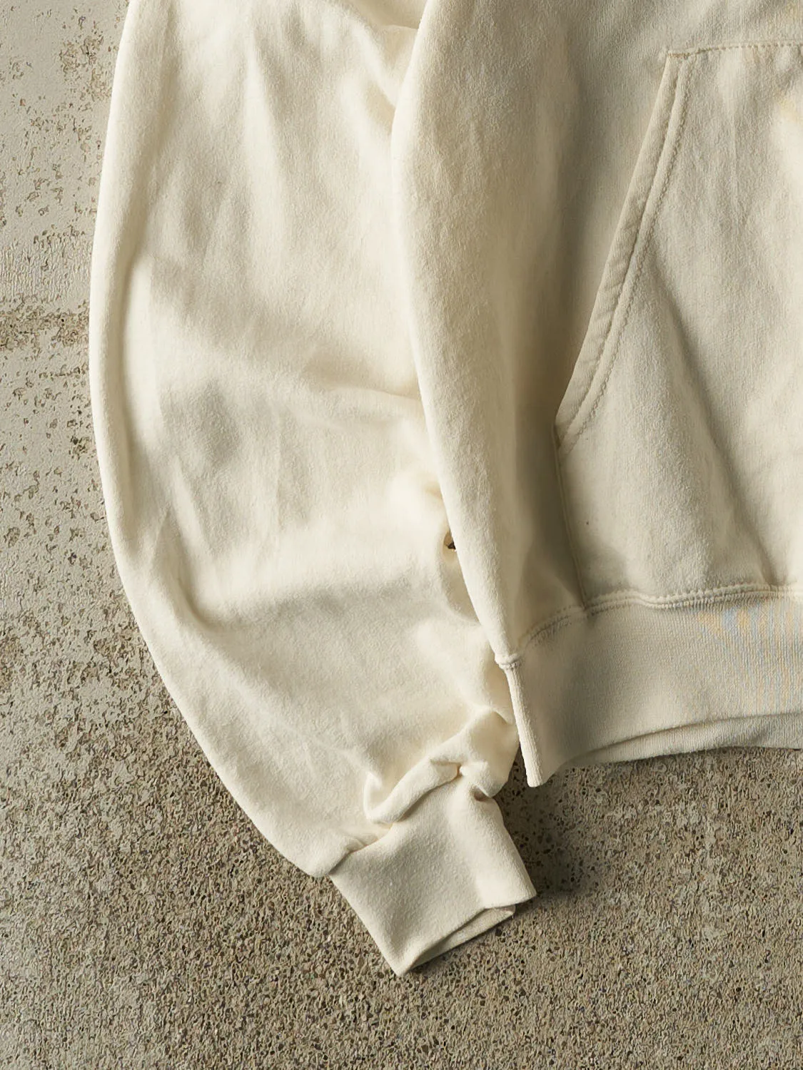 Vintage 90s Beige Champion Farmingdale State Hoodie (XS/S) sold by Rebalance Vintage product image thumbnail 3