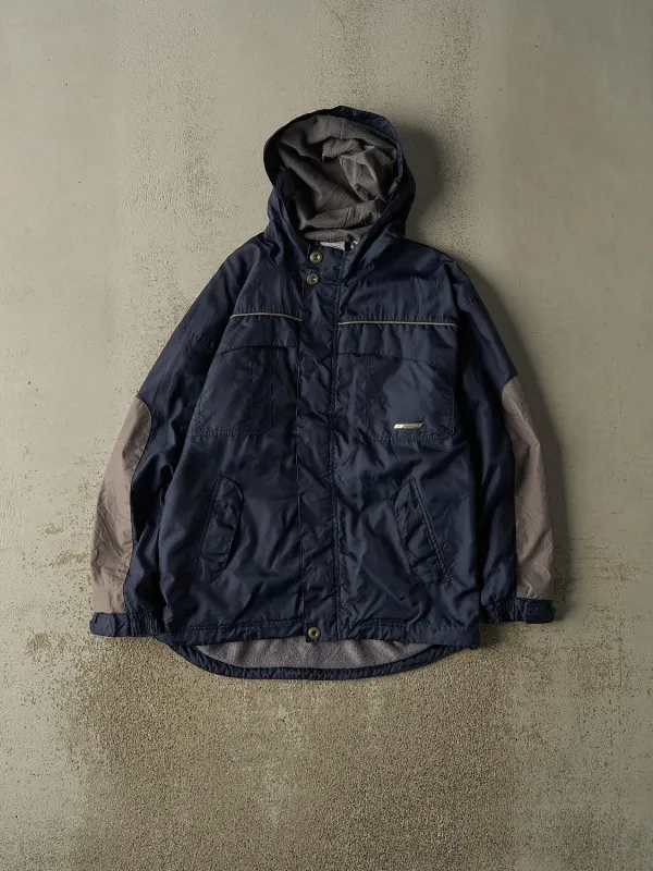 Vintage Y2K Navy Blue Reebok Fleece Lined Windbreaker Jacket (M/L) sold by Rebalance Vintage