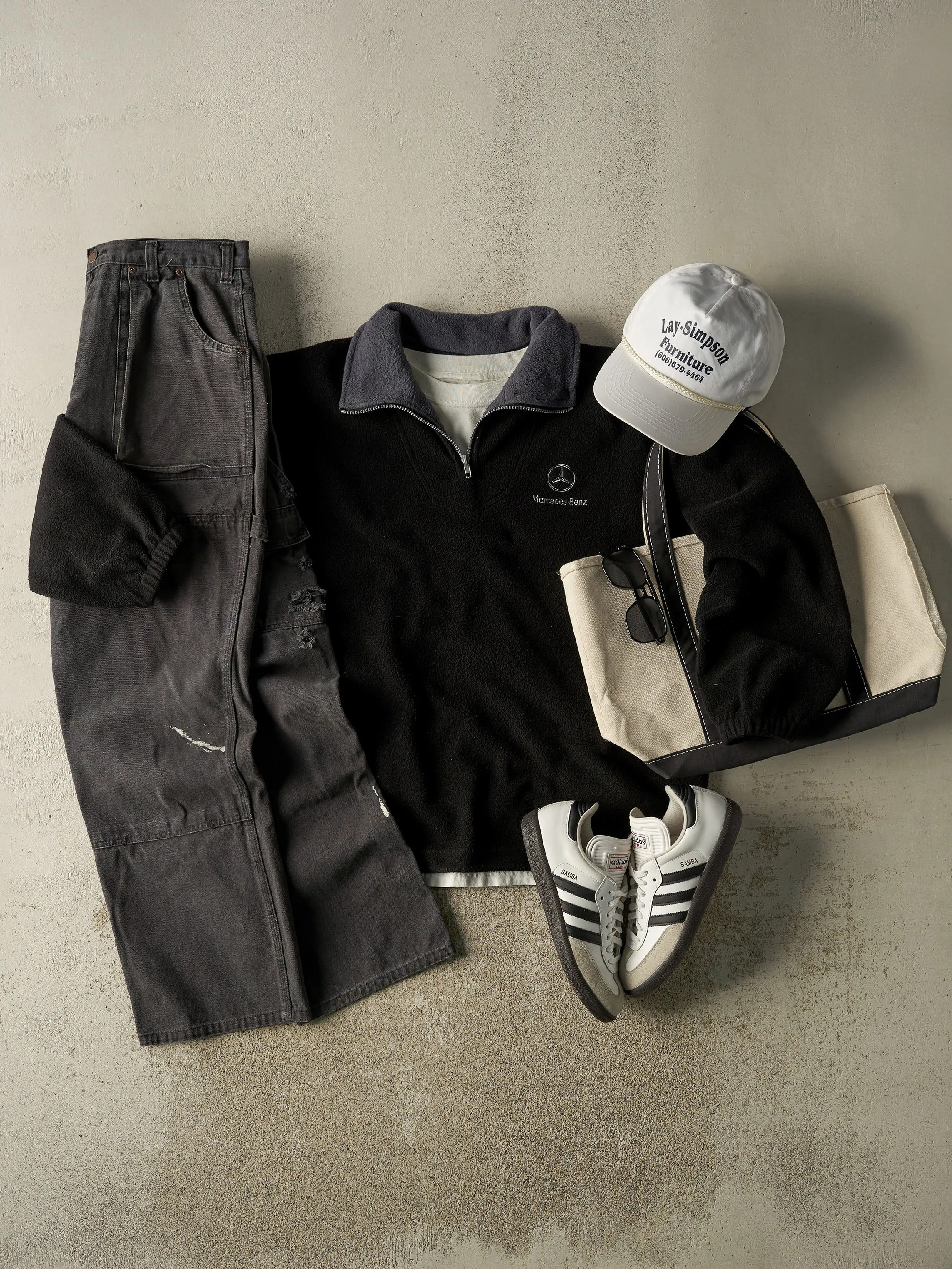 Vintage Y2K Faded Black Dickies Utility Work Pants (34x30.5) sold by Rebalance Vintage product image thumbnail 2