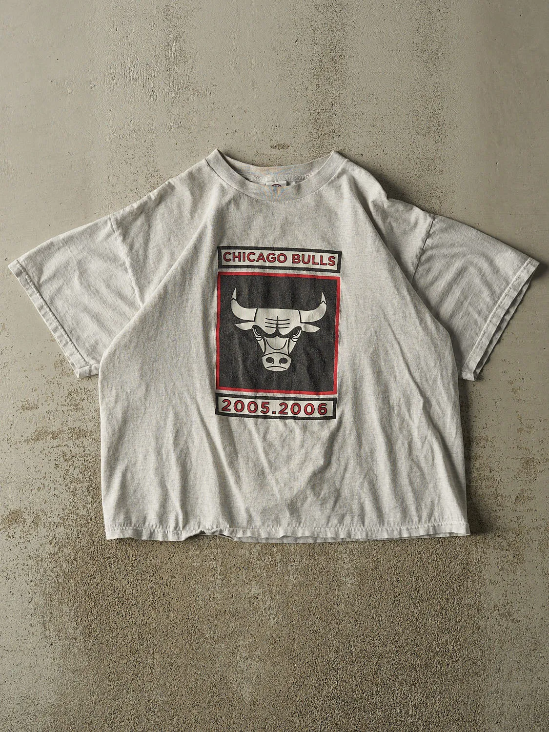 Vintage 06' Heather Grey Chicago Bulls Tee (M) sold by Rebalance Vintage