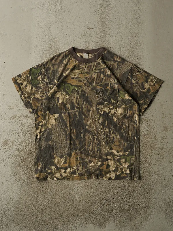 Vintage 90s Camo Mossy Oak Pocket Tee (L/XL) made by Rebalance Vintage