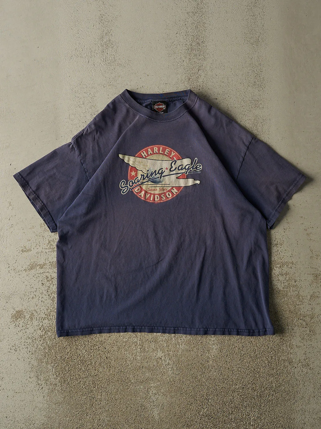 Vintage 03' Sun Faded Navy Harley Davidson Ohio Tee (L/XL) sold by Rebalance Vintage