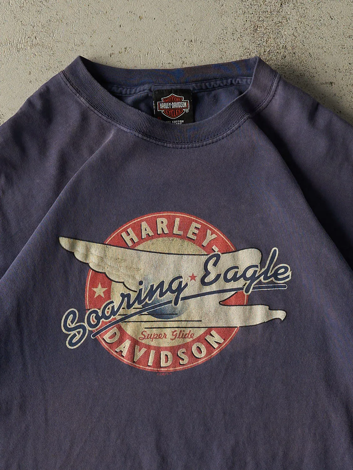 Vintage 03' Sun Faded Navy Harley Davidson Ohio Tee (L/XL) sold by Rebalance Vintage product image thumbnail 3
