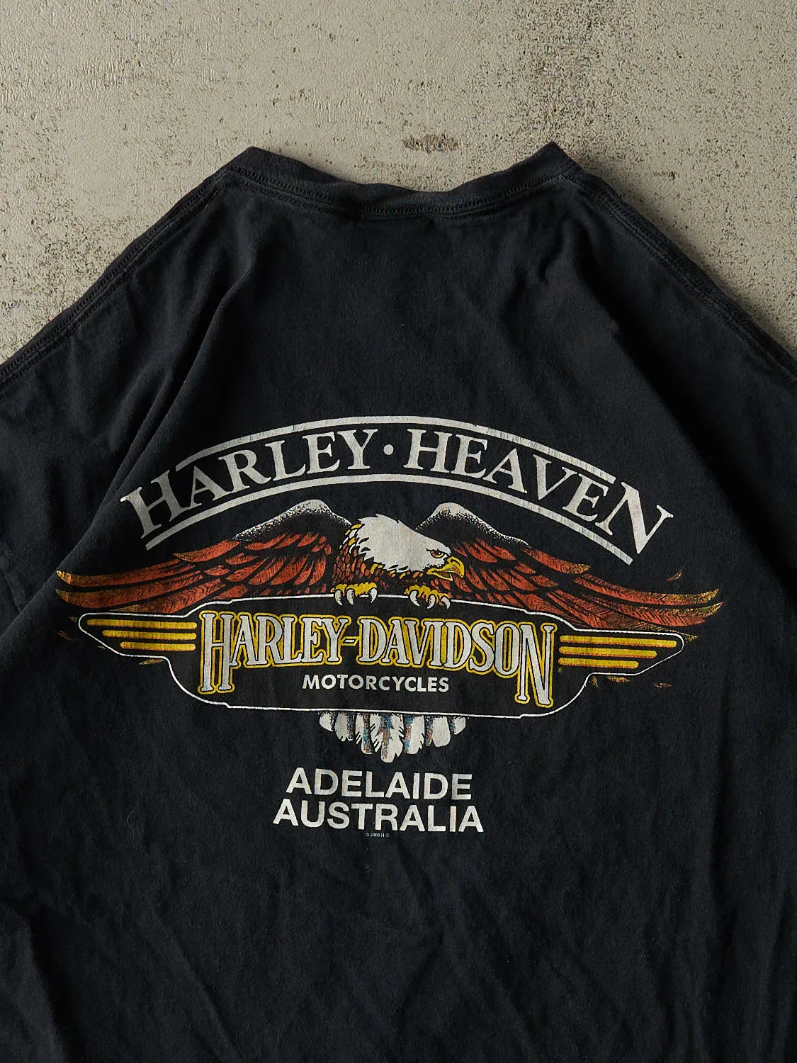 Vintage 00' Black Harley Davidson Australia Tee (XXL) sold by Rebalance Vintage product image thumbnail 4