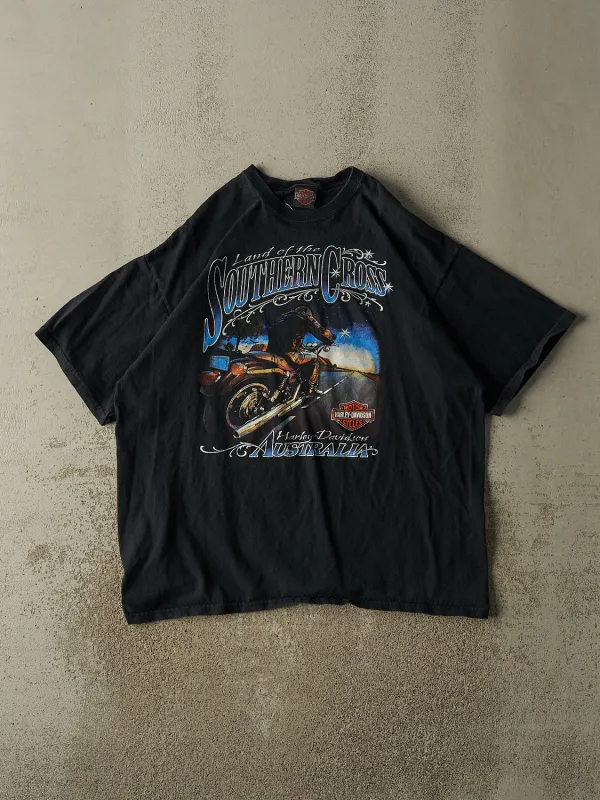 Vintage 00' Black Harley Davidson Australia Tee (XXL) made by Rebalance Vintage