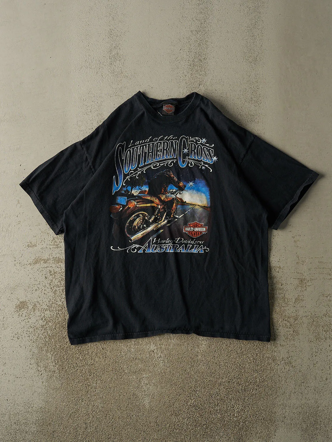 Vintage 00' Black Harley Davidson Australia Tee (XXL) sold by Rebalance Vintage