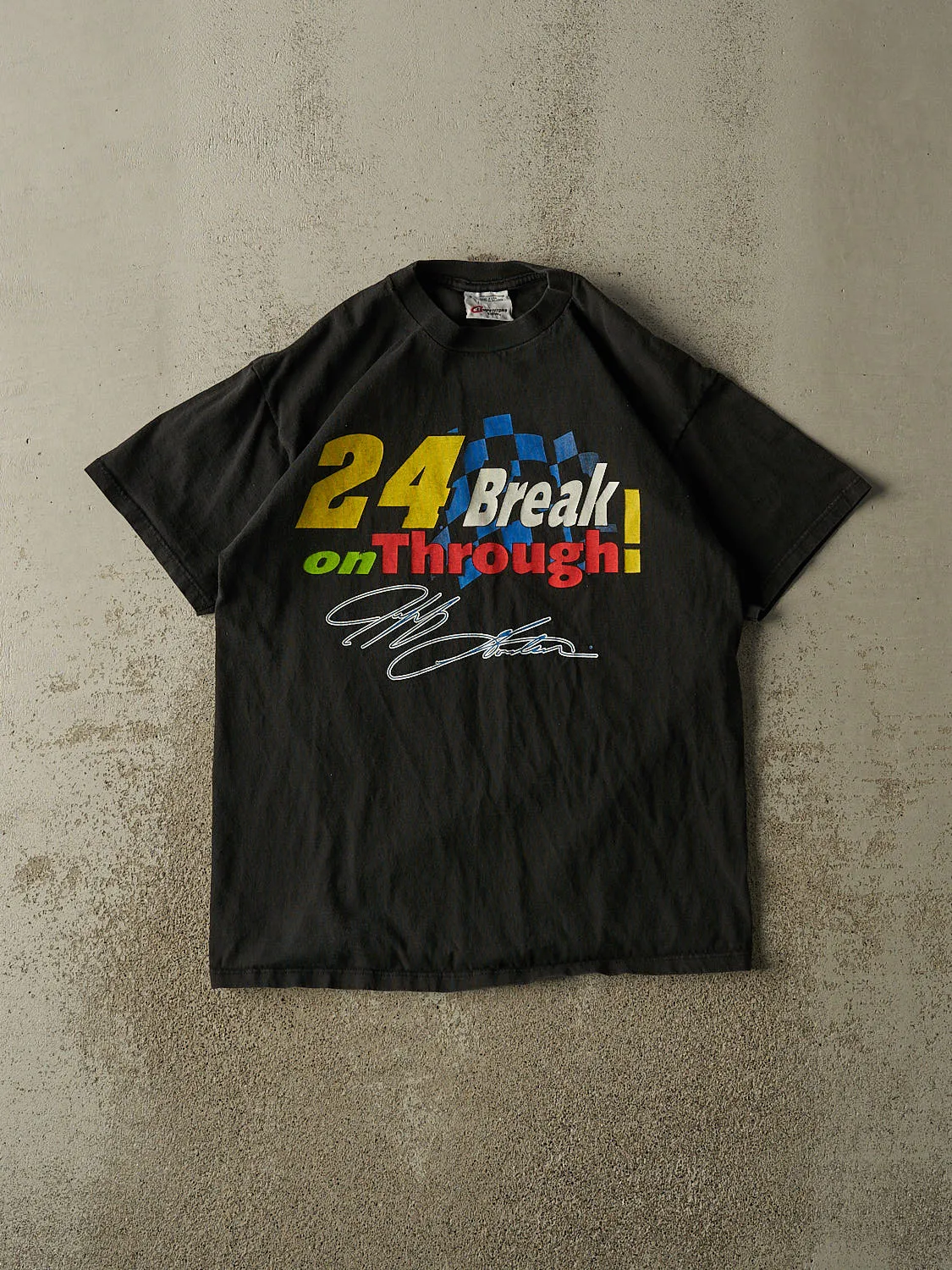 Vintage 00' Black Jeff Gordon Nascar Tee (L/XL) sold by Rebalance Vintage