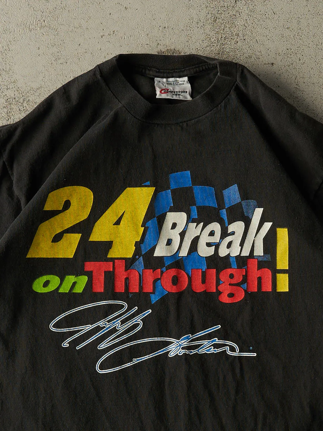 Vintage 00' Black Jeff Gordon Nascar Tee (L/XL) sold by Rebalance Vintage product image thumbnail 3