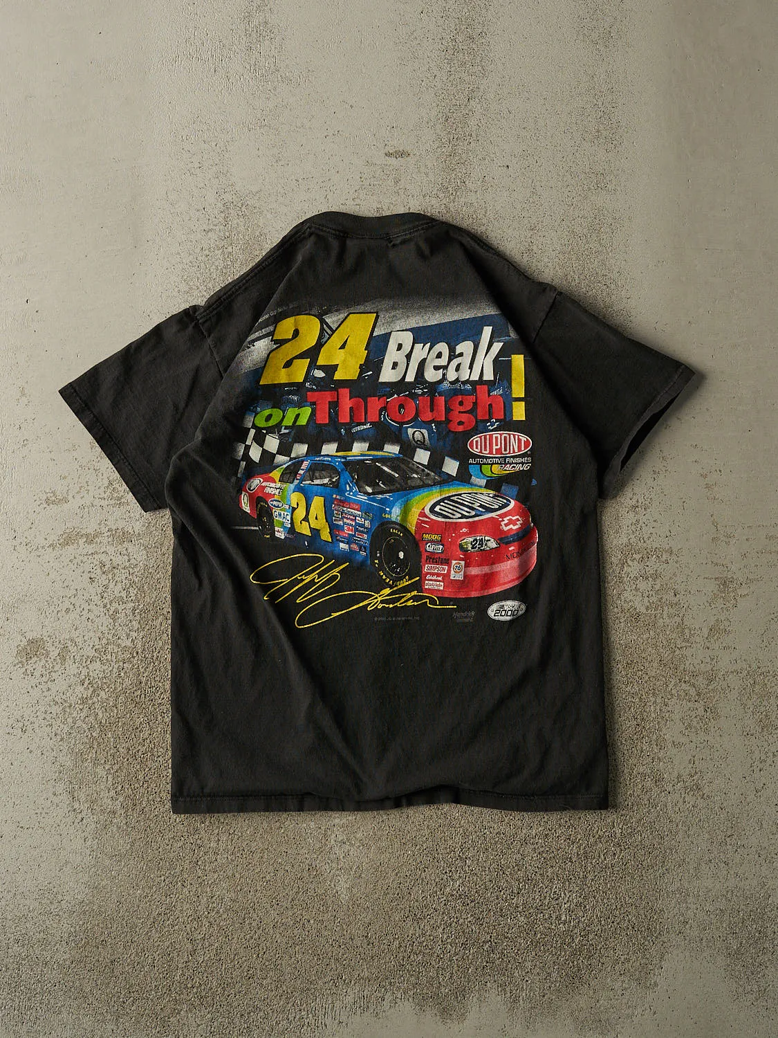 Vintage 00' Black Jeff Gordon Nascar Tee (L/XL) sold by Rebalance Vintage product image thumbnail 2
