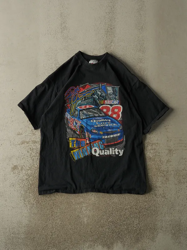 Vintage 90s Black Dale Jarrett Nascar Tee (XL) sold by Rebalance Vintage
