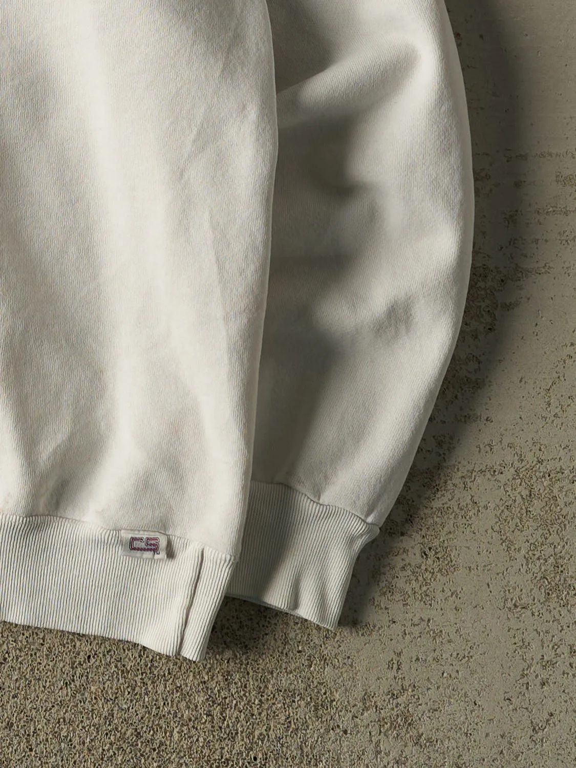 Vintage 90s White Ohio State University Embroidered Crewneck (XL) sold by Rebalance Vintage product image thumbnail 4