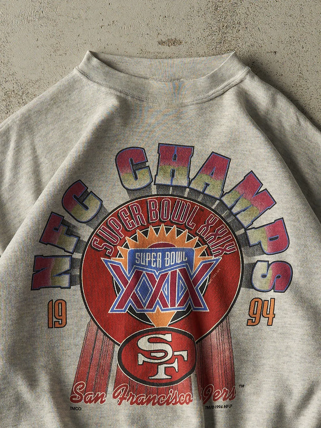 Vintage 94' Grey San Francisco 49ers NFC Champions Crewneck (M/L) sold by Rebalance Vintage product image thumbnail 2