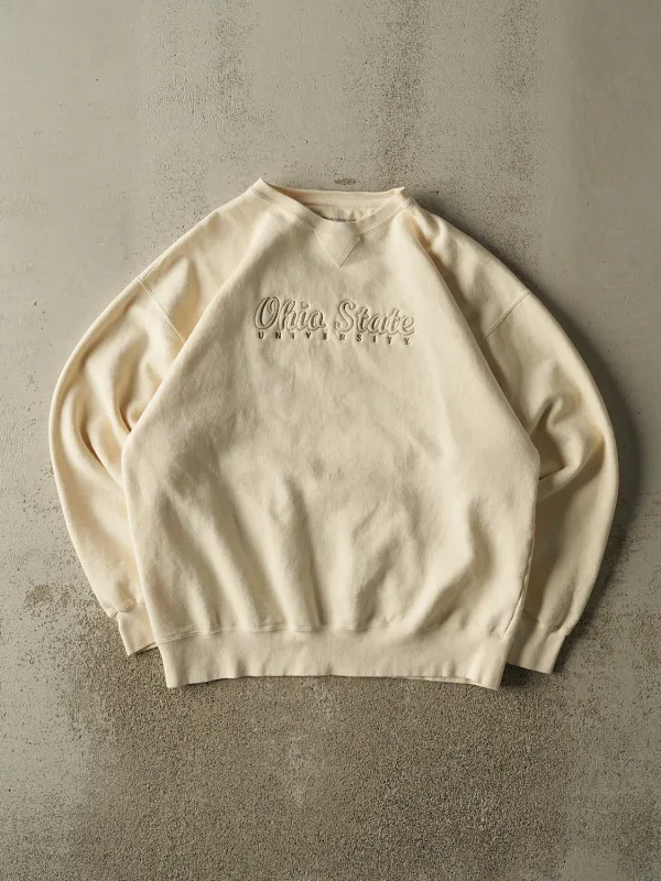 Vintage 90s Beige Ohio State University Crewneck (XXL) made by Rebalance Vintage