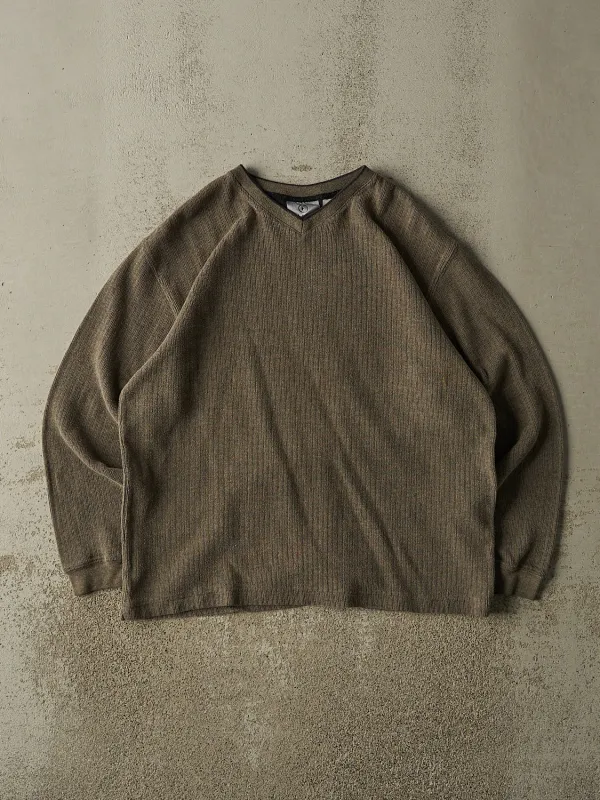 Vintage 90s Brown Lightweight Knit (L/XL) sold by Rebalance Vintage