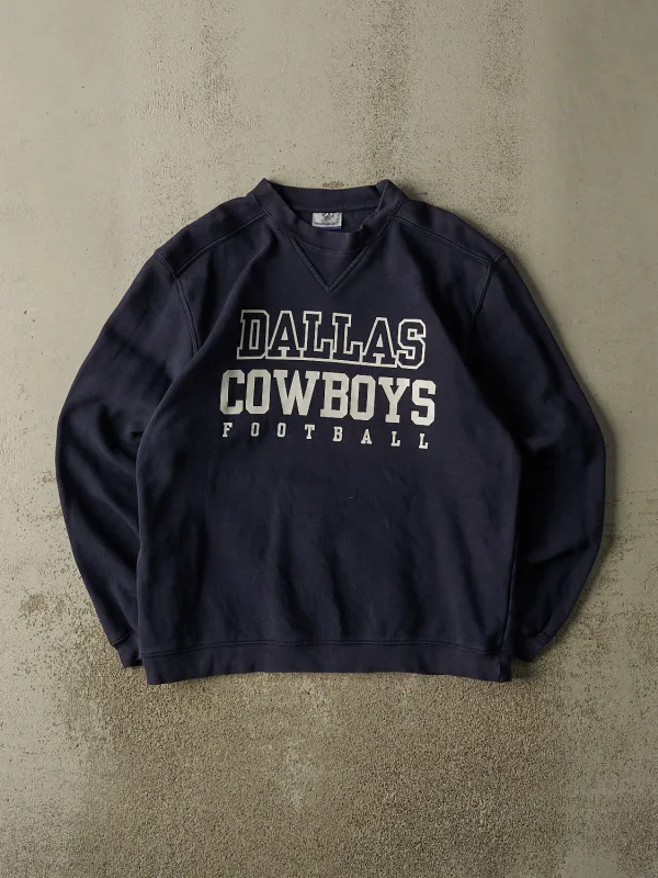 Vintage Y2K Navy Blue Dallas Cowboys Crewneck (XL) made by Rebalance Vintage