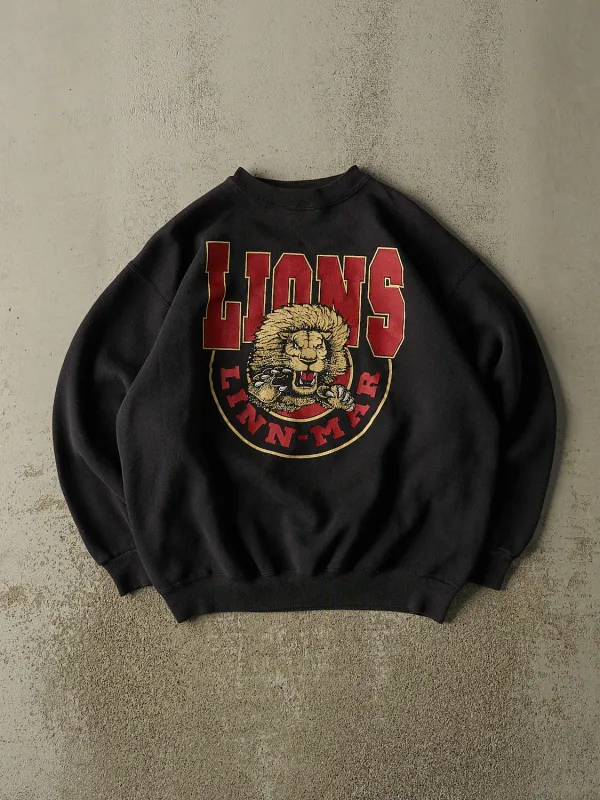 Vintage 90s Black Linn-Mar Lions Crewneck (M/L) sold by Rebalance Vintage