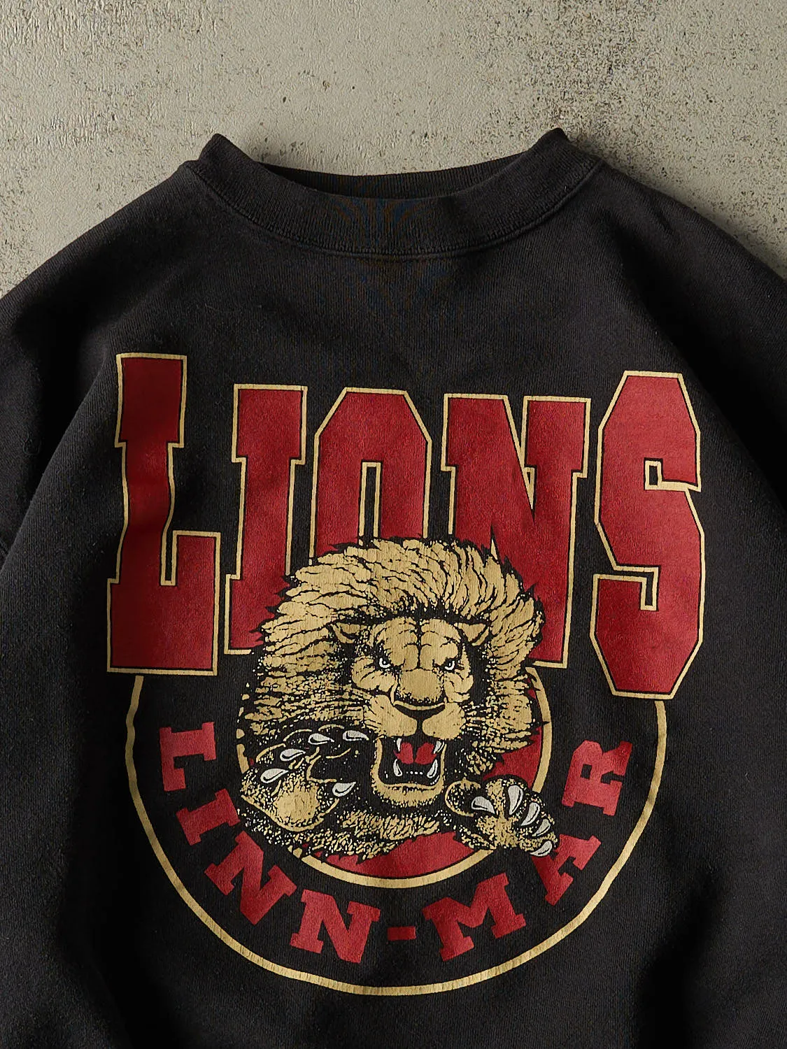 Vintage 90s Black Linn-Mar Lions Crewneck (M/L) sold by Rebalance Vintage product image thumbnail 2