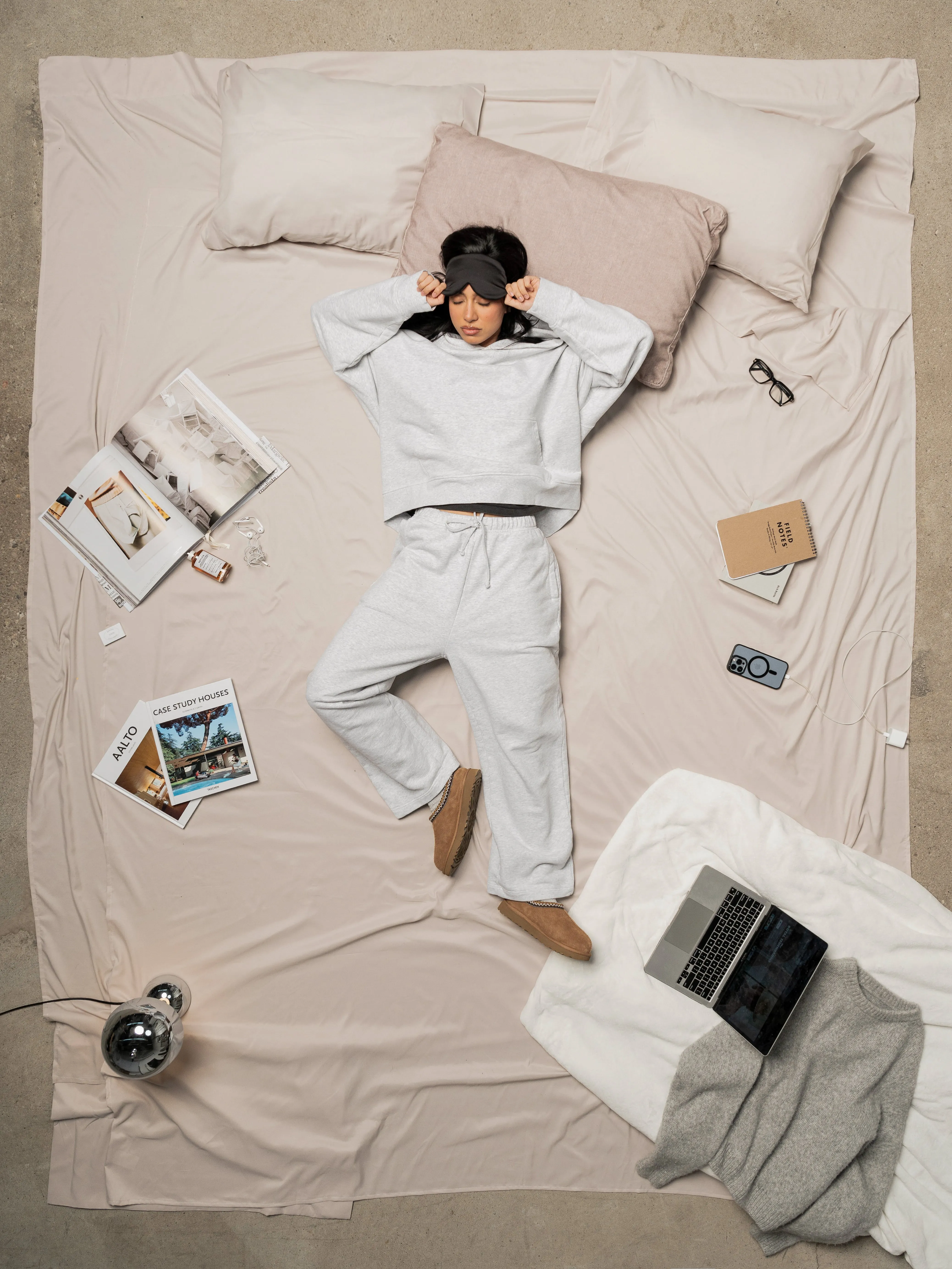 Everyday Boxy Hoodie – Heather Grey sold by Rebalance Vintage product image thumbnail 5