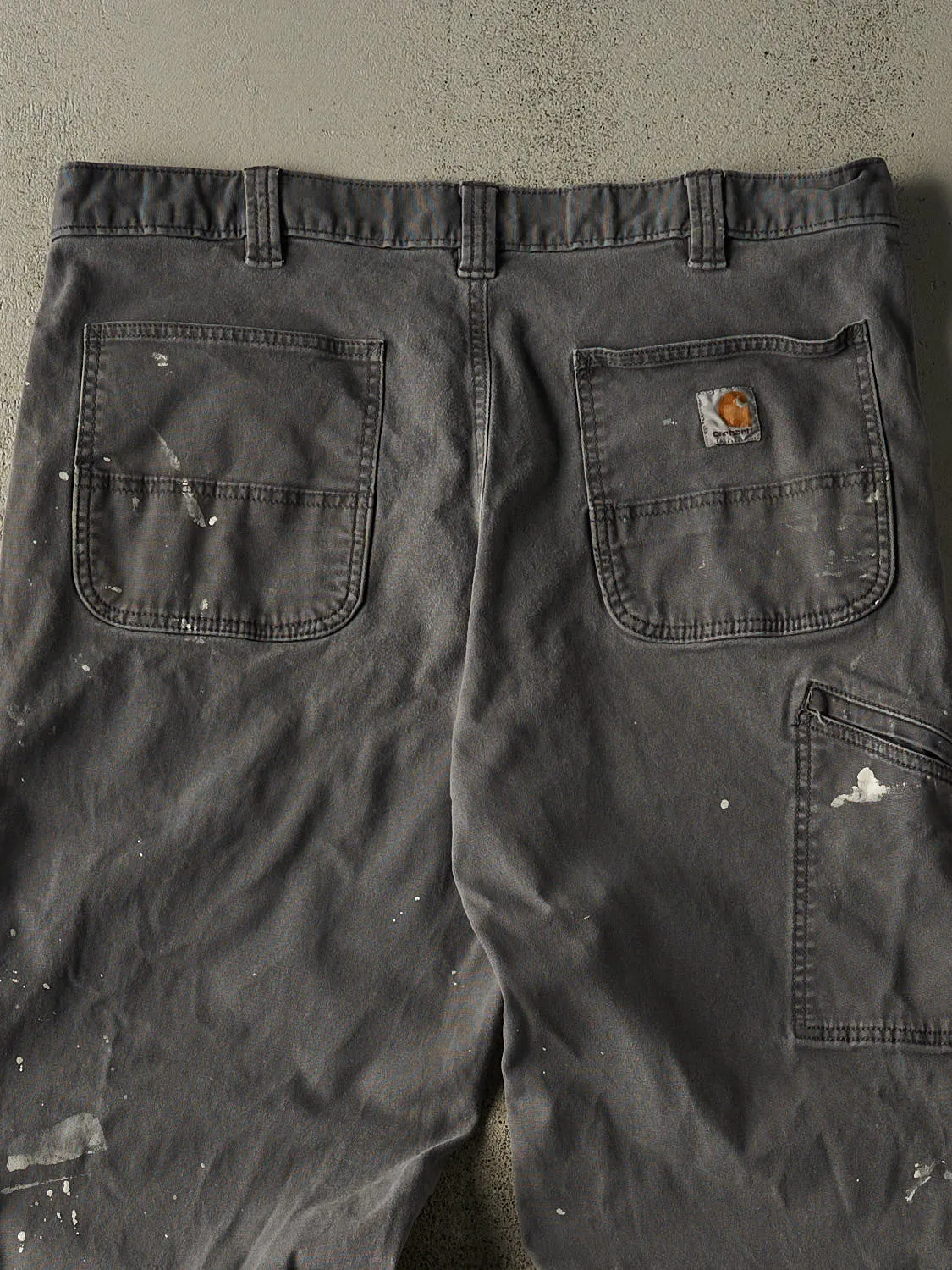 Vintage Y2K Grey Carhartt Work Pants (36x28.5) sold by Rebalance Vintage product image thumbnail 4