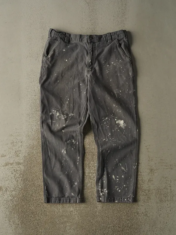 Vintage Y2K Grey Carhartt Work Pants (36x28.5) sold by Rebalance Vintage