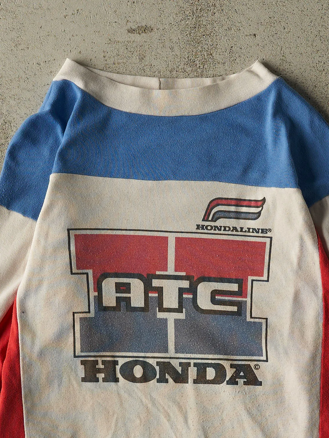 Vintage 80s White Honda Racing Long Sleeve (S/M) sold by Rebalance Vintage product image thumbnail 2