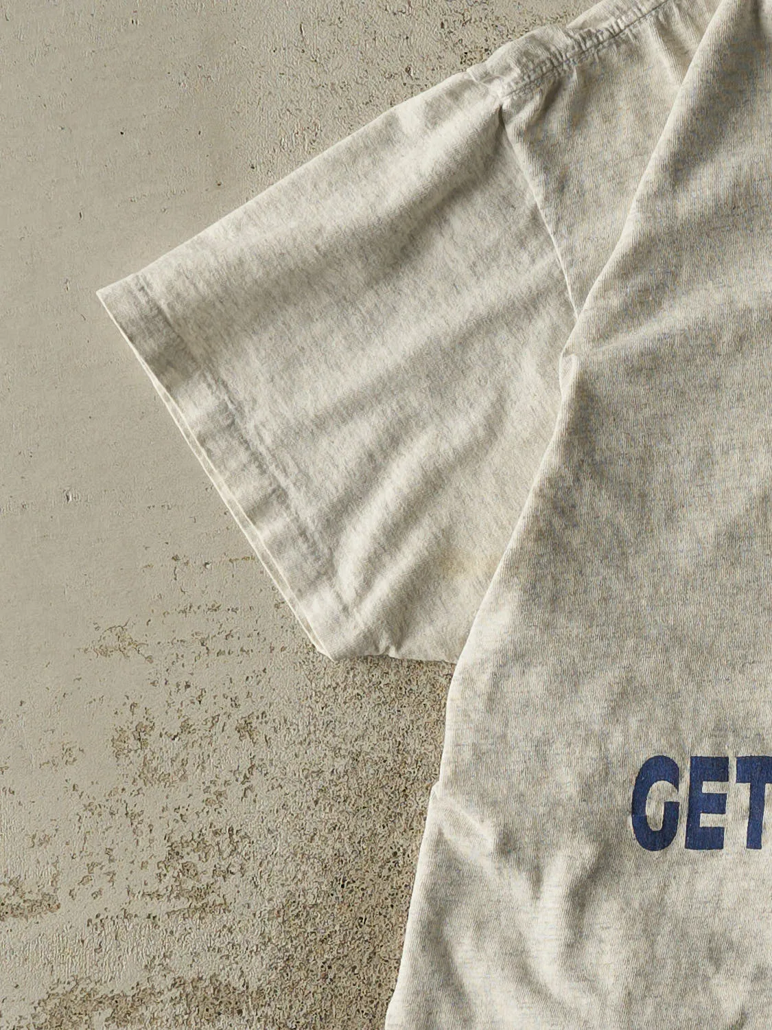 Vintage 80s Heather Grey "Get The Picture" Football Tee (L) sold by Rebalance Vintage product image thumbnail 3