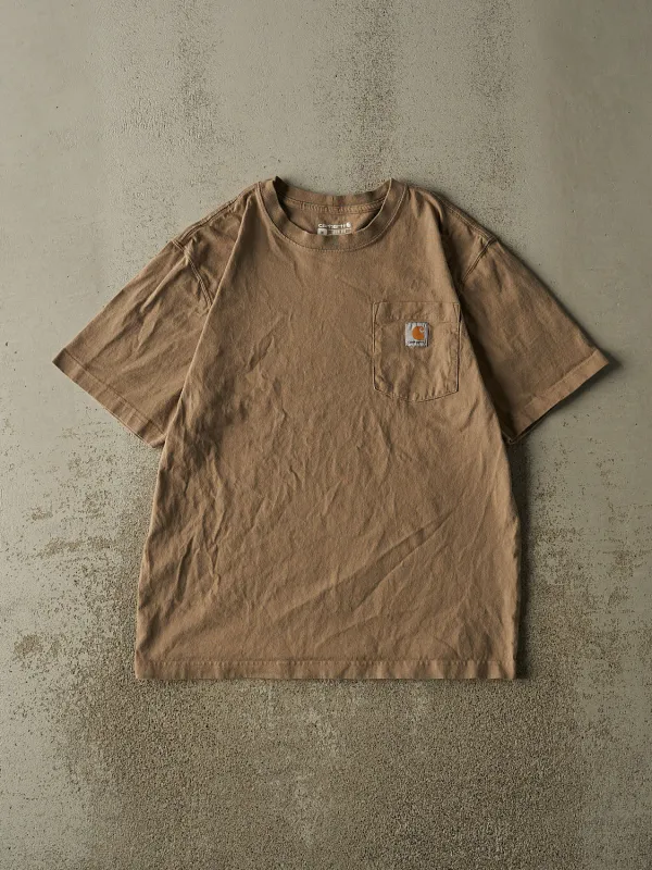 Vintage Y2K Beige Carhartt Pocket Tee (L) sold by Rebalance Vintage