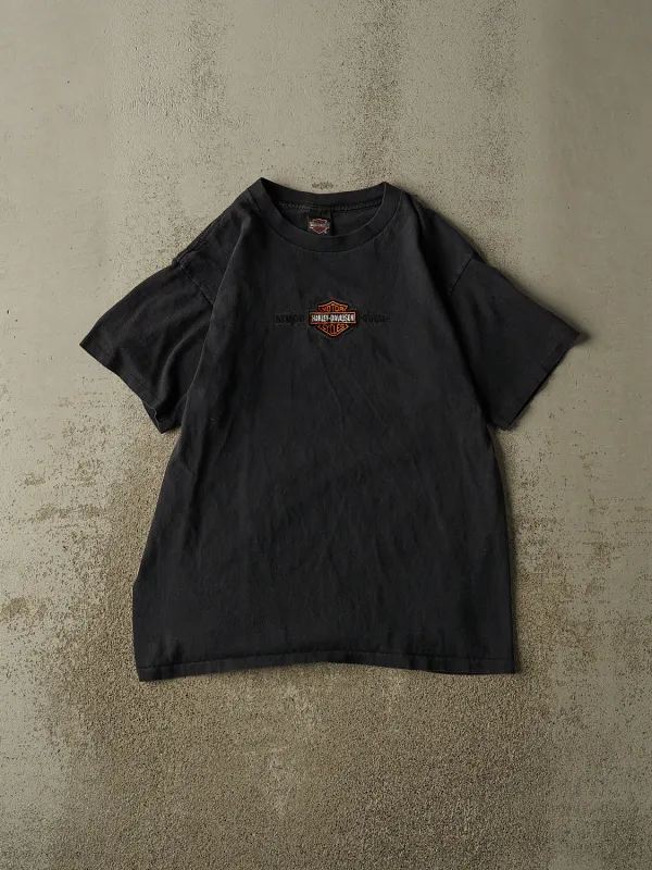 Vintage 90s Black Harley Davidson Napoleon OH Tee (L) made by Rebalance Vintage
