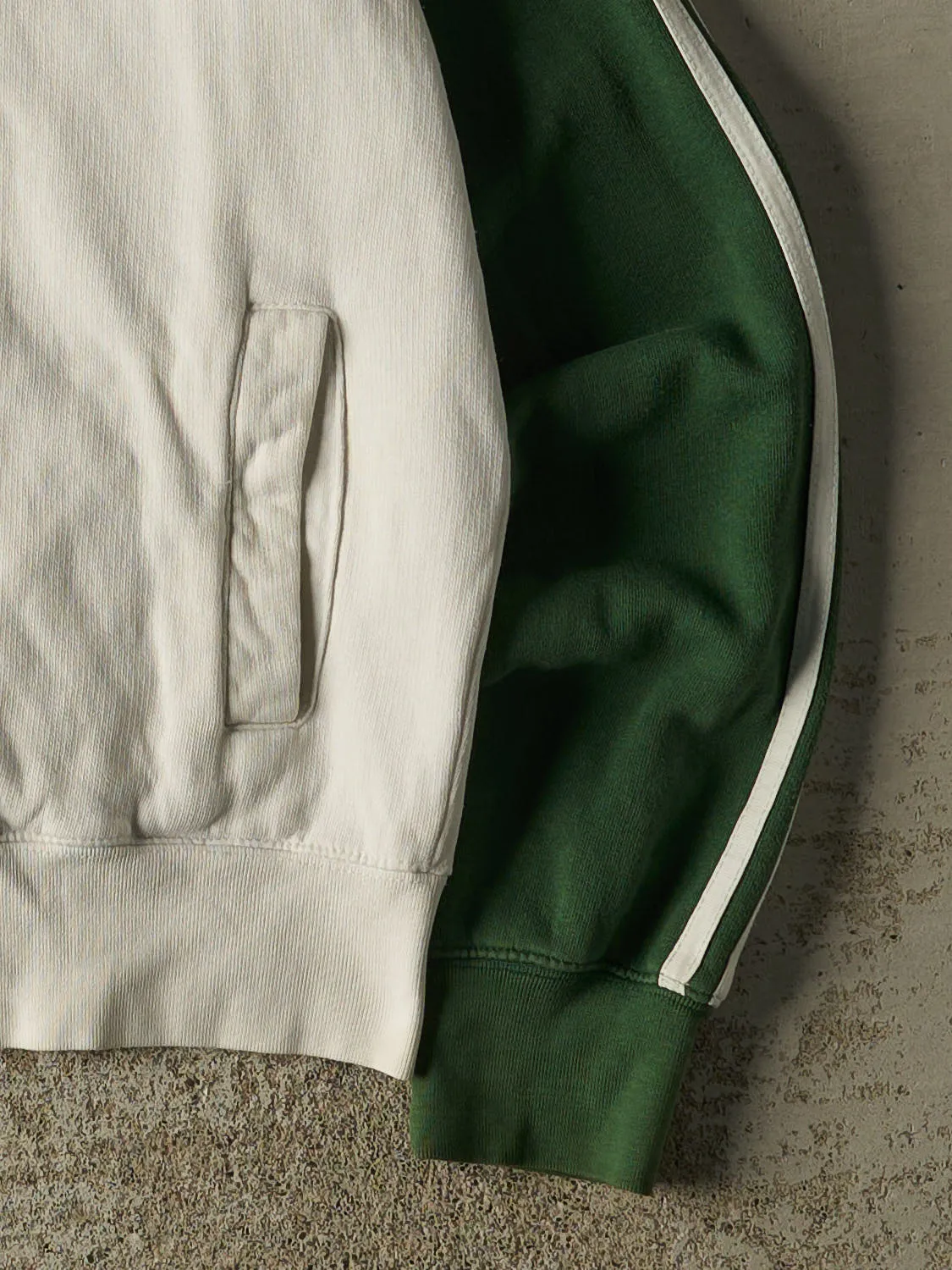 Vintage Y2K White & Green Aeropostale Zip Up Track Sweater (S/M) sold by Rebalance Vintage product image thumbnail 4