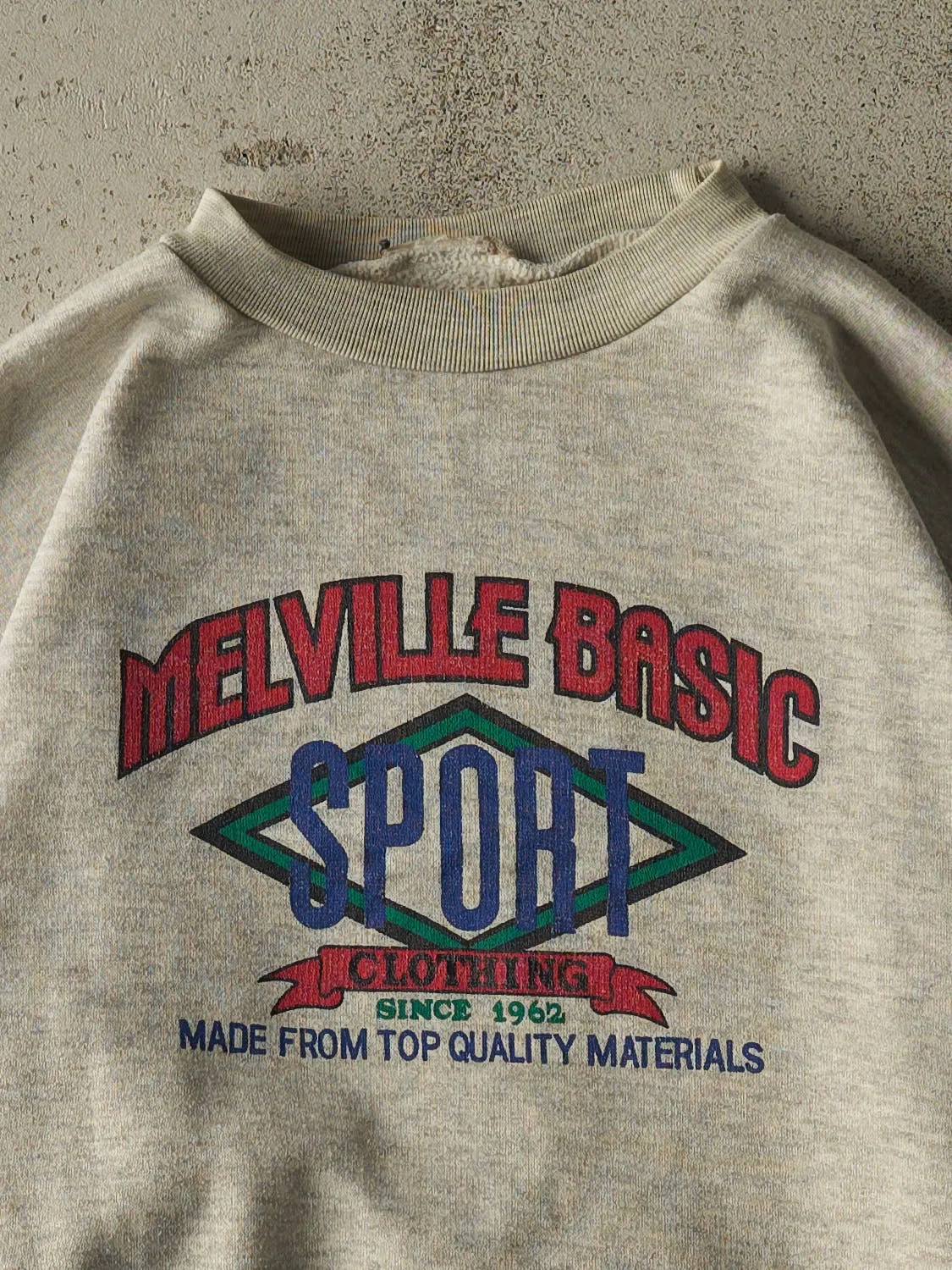 Vintage 80s Heather Grey Melville Basic Sport Crewneck (L) sold by Rebalance Vintage product image thumbnail 2