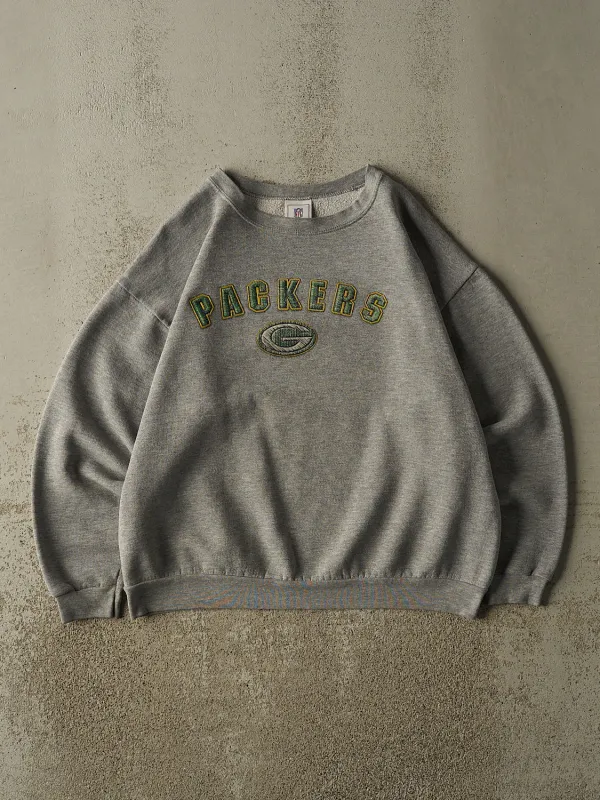 Vintage 90s Grey Green Bay Packers Crewneck (L) sold by Rebalance Vintage