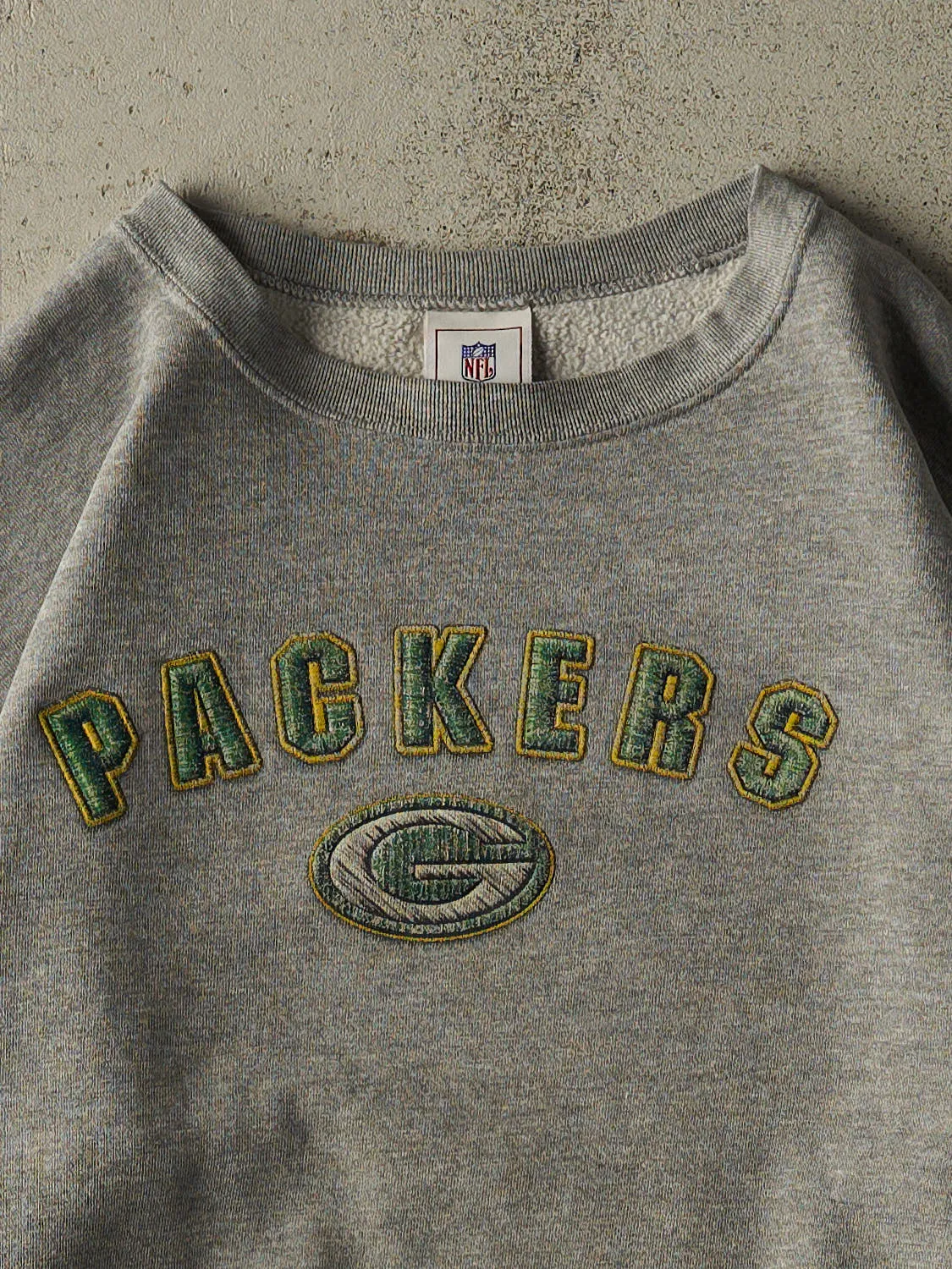 Vintage 90s Grey Green Bay Packers Crewneck (L) sold by Rebalance Vintage product image thumbnail 2