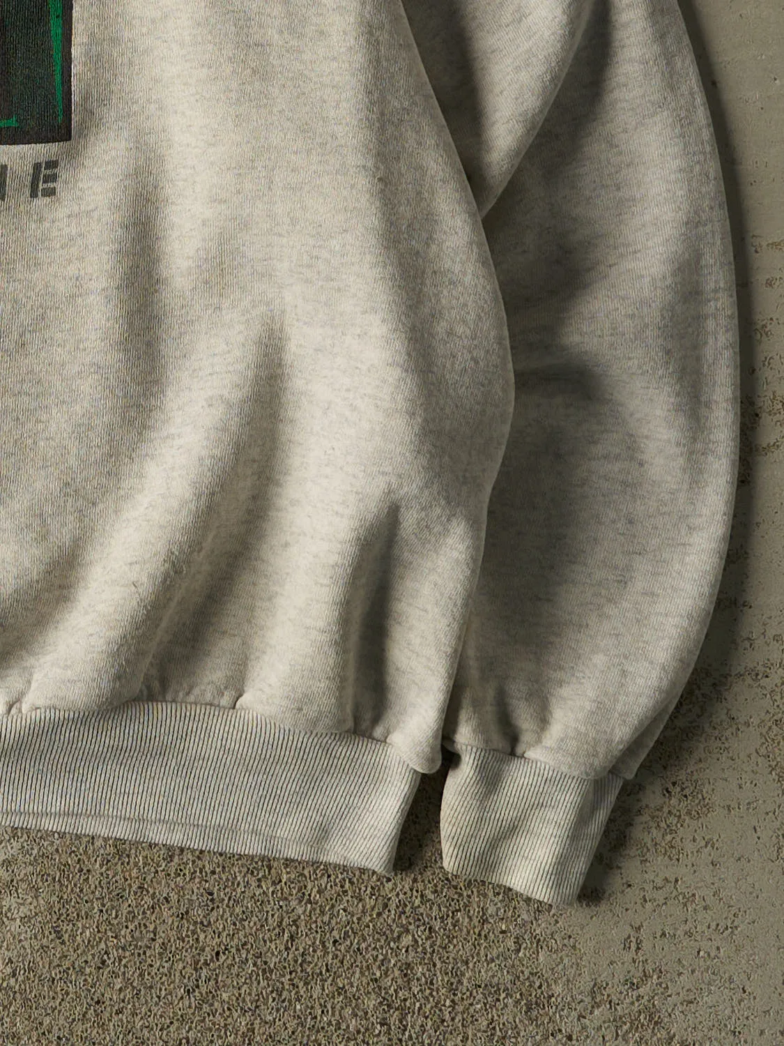 Vintage 96' Heather Grey Kurt W. Pfeiffer "Clothesline" Art Crewneck (L/XL) sold by Rebalance Vintage product image thumbnail 4