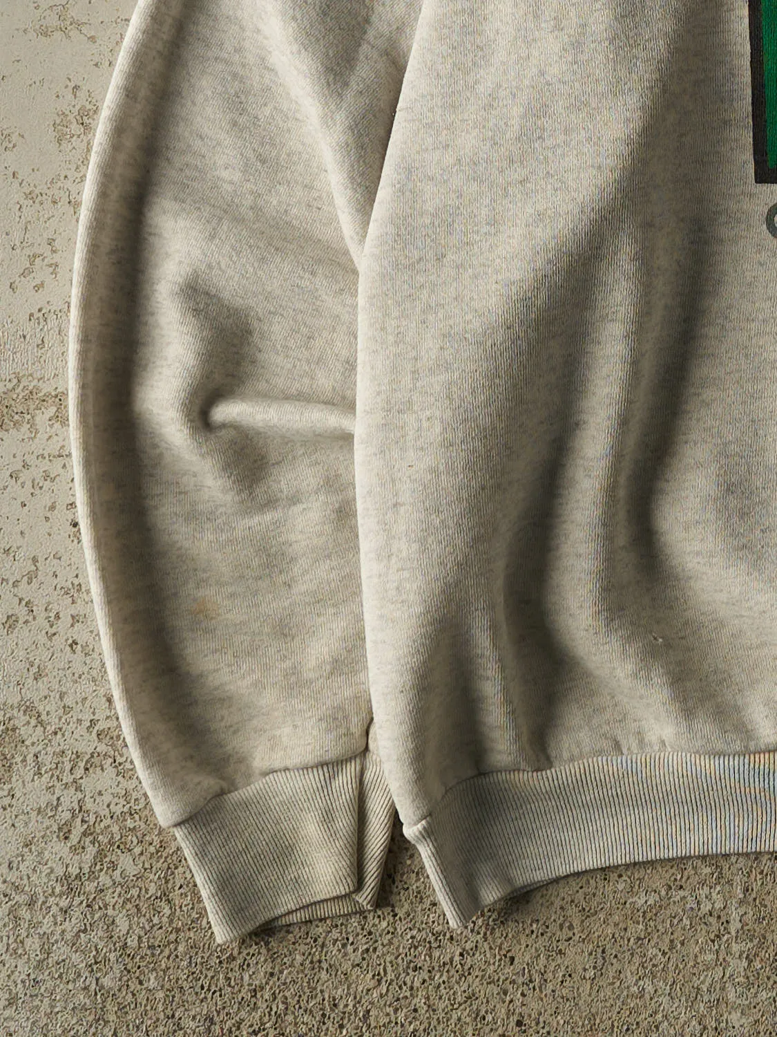 Vintage 96' Heather Grey Kurt W. Pfeiffer "Clothesline" Art Crewneck (L/XL) sold by Rebalance Vintage product image thumbnail 3