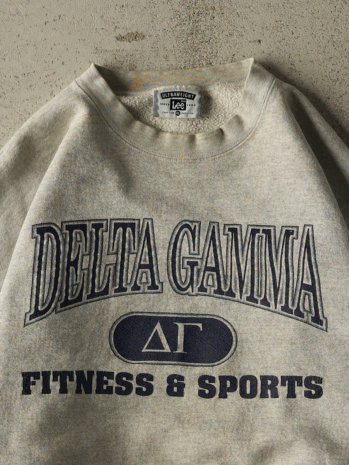 Vintage 90s Heather Grey Delta Gamma Crewneck (L/XL) sold by Rebalance Vintage product image thumbnail 2