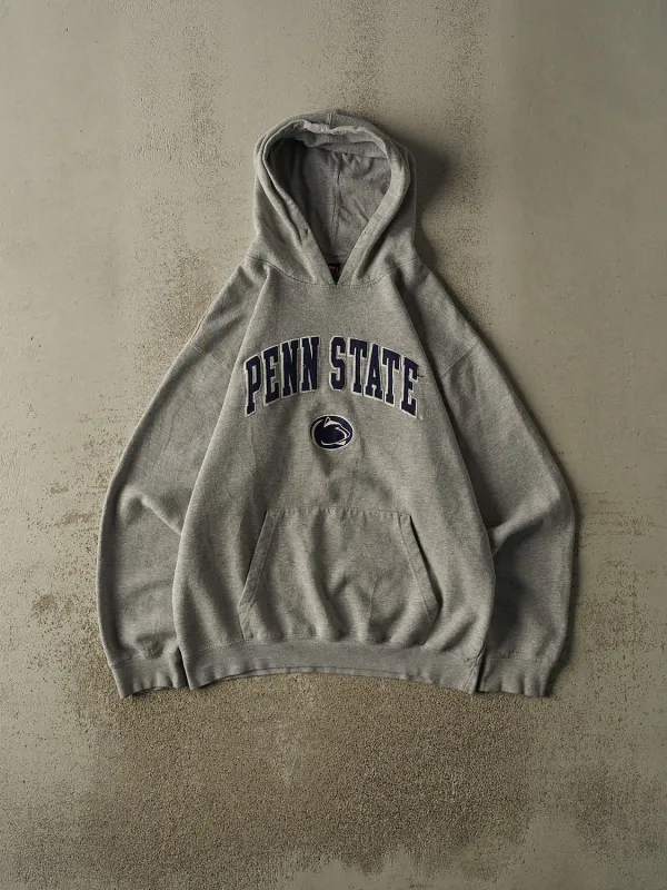 Vintage Y2K Grey Penn State University Hoodie (L/XL) made by Rebalance Vintage