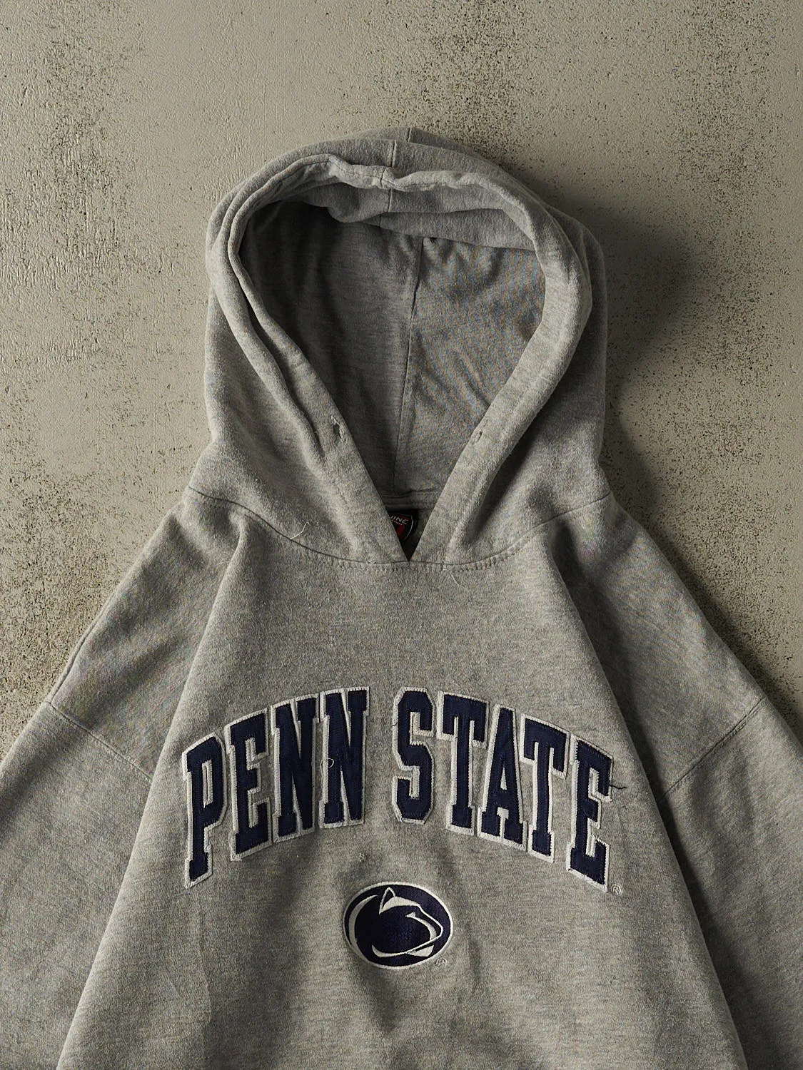 Vintage Y2K Grey Penn State University Hoodie (L/XL) sold by Rebalance Vintage product image thumbnail 2