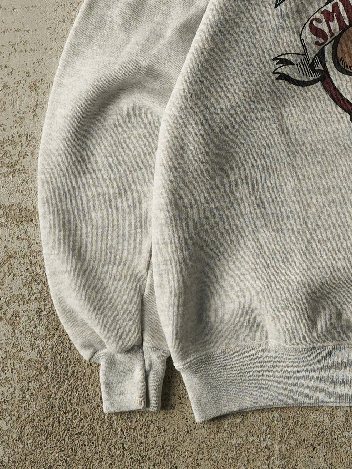 Vintage 80s Heather Grey Smiling Moose University Crewneck (S) sold by Rebalance Vintage product image thumbnail 3