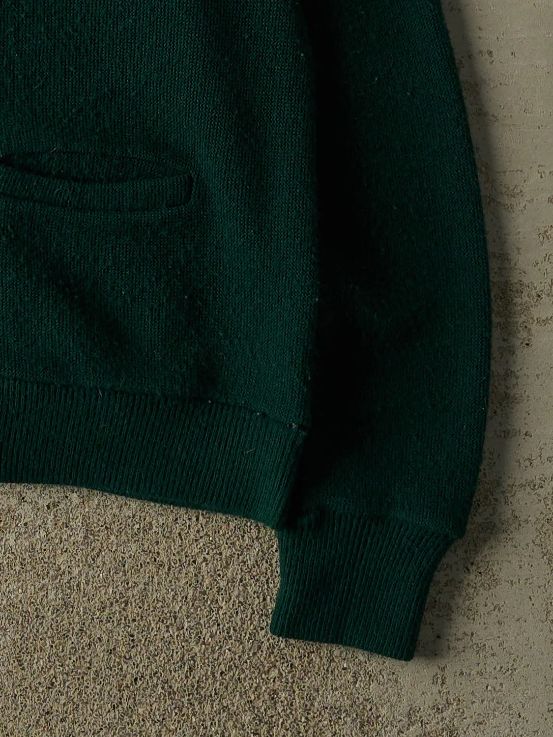Vintage 70s Green Knit Cardigan (XS/S) sold by Rebalance Vintage product image thumbnail 4