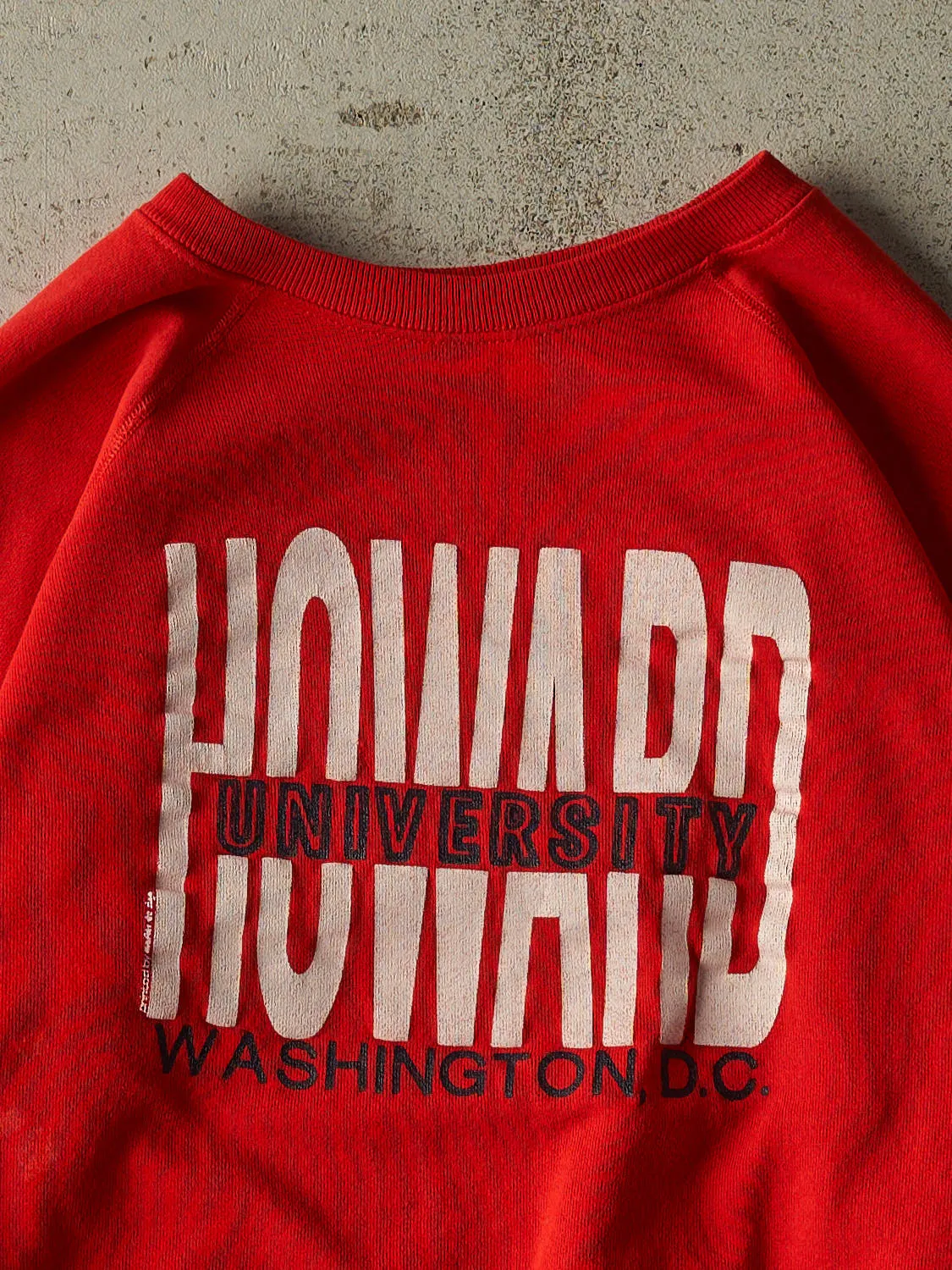 Vintage 80s Red Howard University Crewneck (M/L) sold by Rebalance Vintage product image thumbnail 2