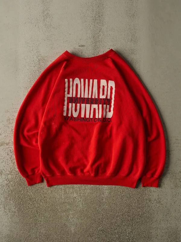 Vintage 80s Red Howard University Crewneck (M/L) made by Rebalance Vintage