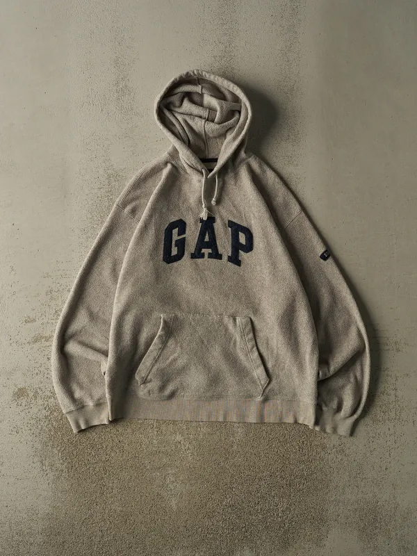 Vintage 90s Beige Gap Fleece Hoodie (L/XL) made by Rebalance Vintage
