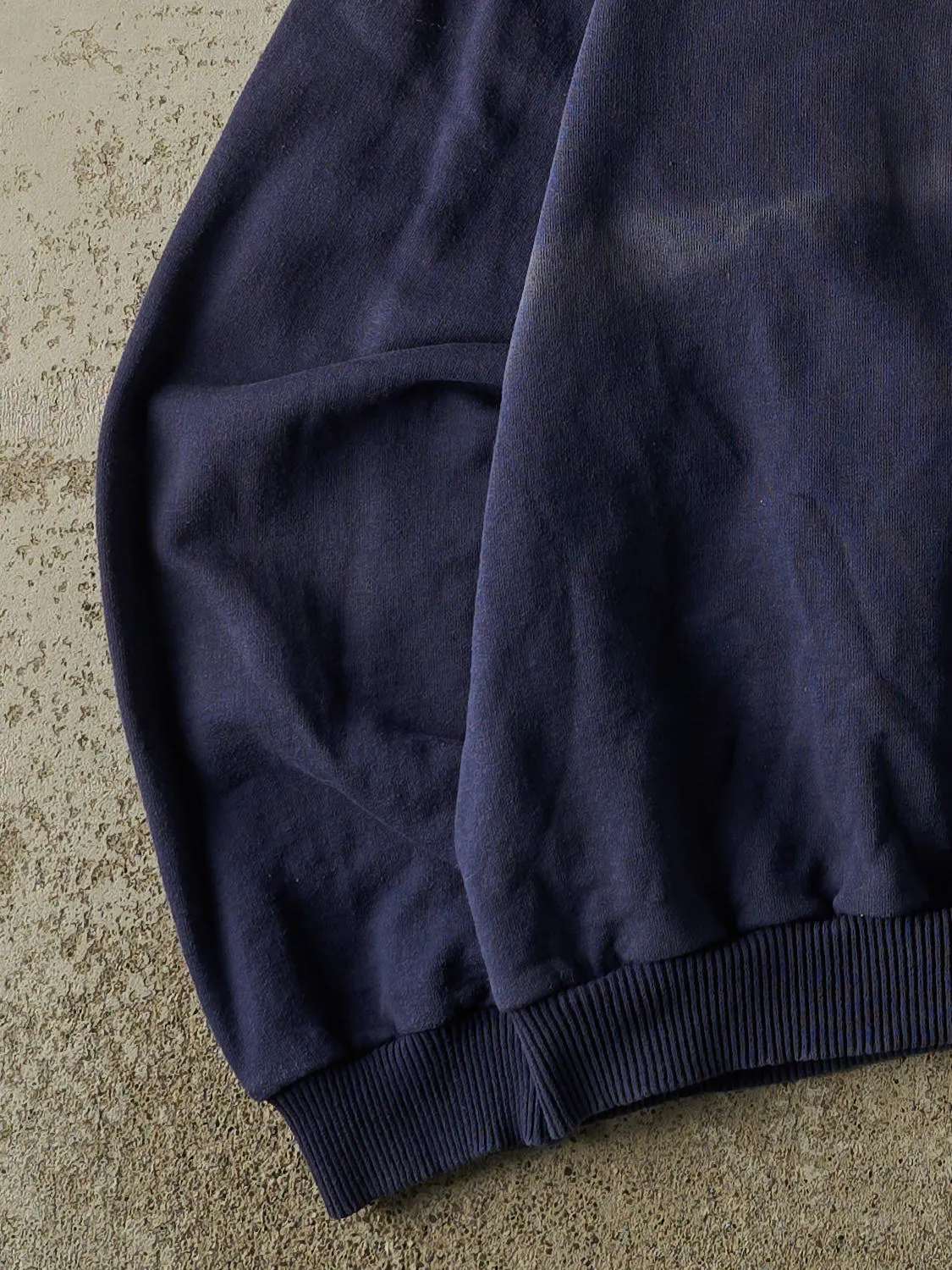 Vintage 90s Sun Faded Navy Northern Elements Golf Quarter Button Sweater (M/L) sold by Rebalance Vintage product image thumbnail 3