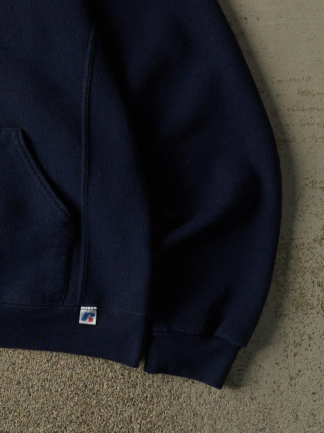 Vintage Y2K Navy Blue Russell Athletic St Joseph College Hoodie (S/M) sold by Rebalance Vintage product image thumbnail 3