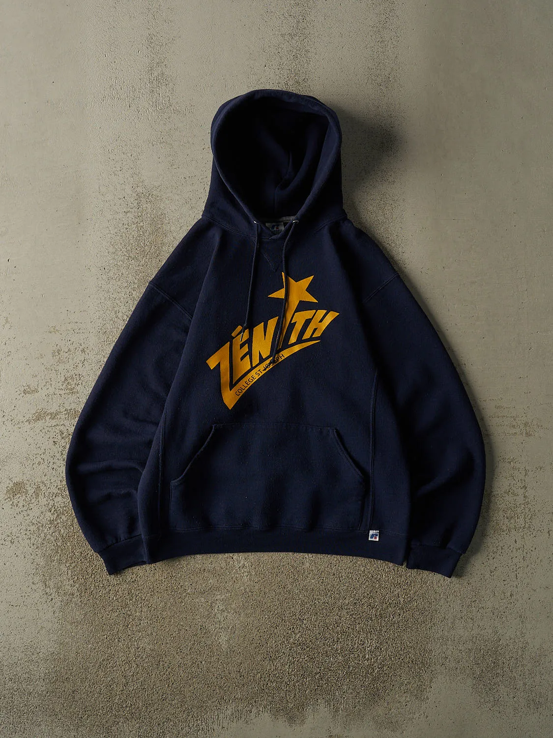 Vintage Y2K Navy Blue Russell Athletic St Joseph College Hoodie (S/M) sold by Rebalance Vintage