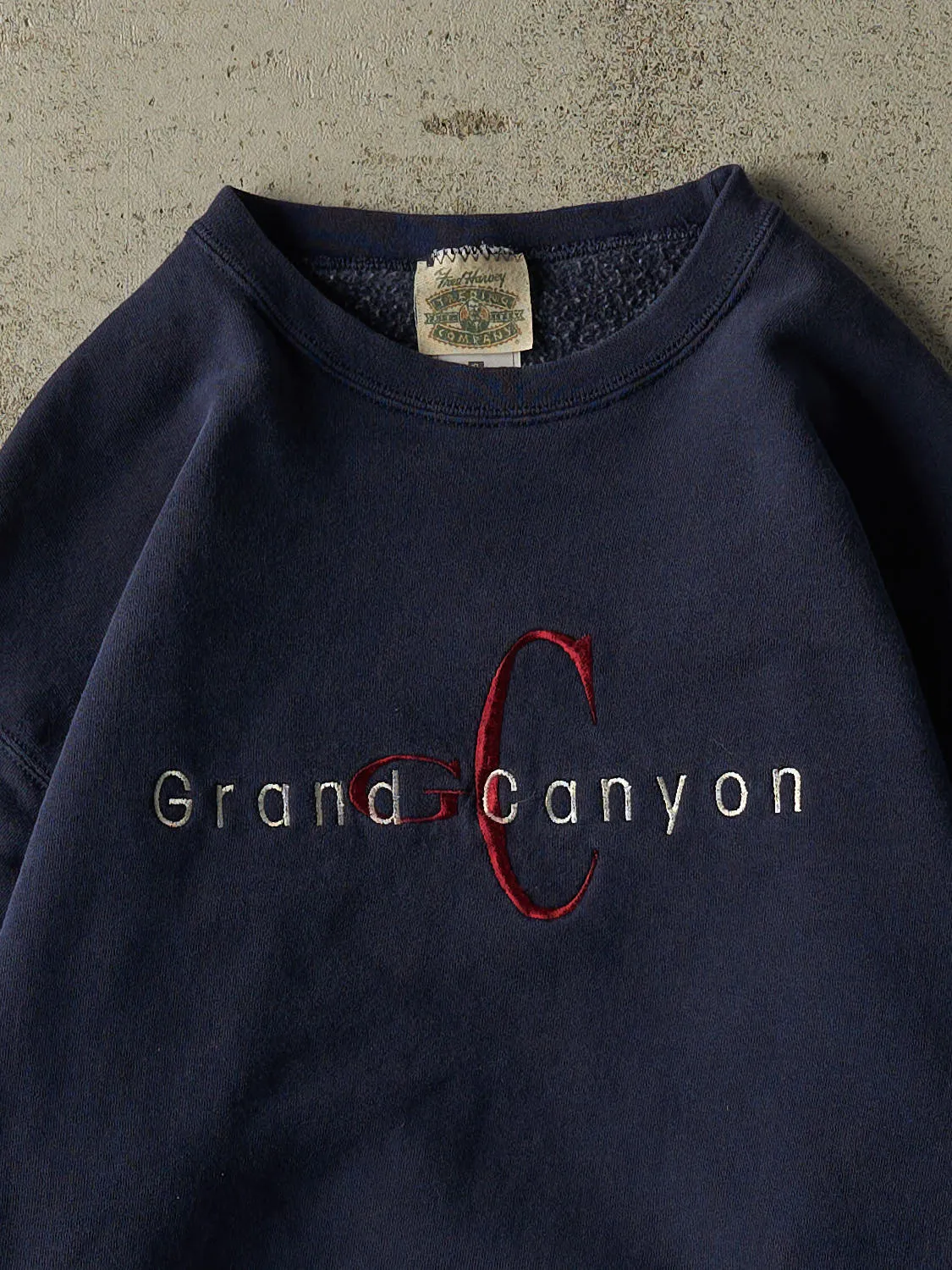 Vintage 90s Navy Blue Grand Canyon Embroidered Crewneck (M) sold by Rebalance Vintage product image thumbnail 2